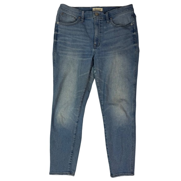 Madewell Denim - Madewell 10 High-Rise Skinny Crop Jeans Medium‎ Wash Blue Size 30